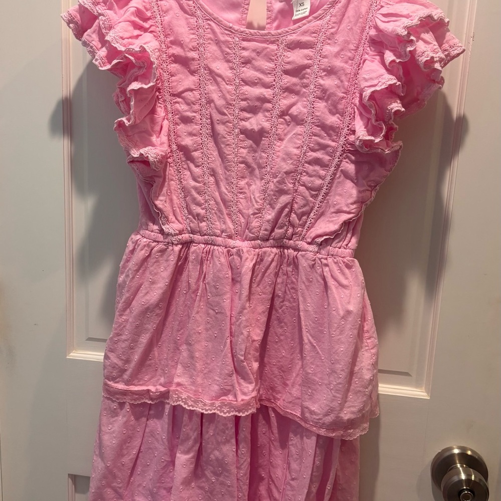 Pink Ruffle Dress